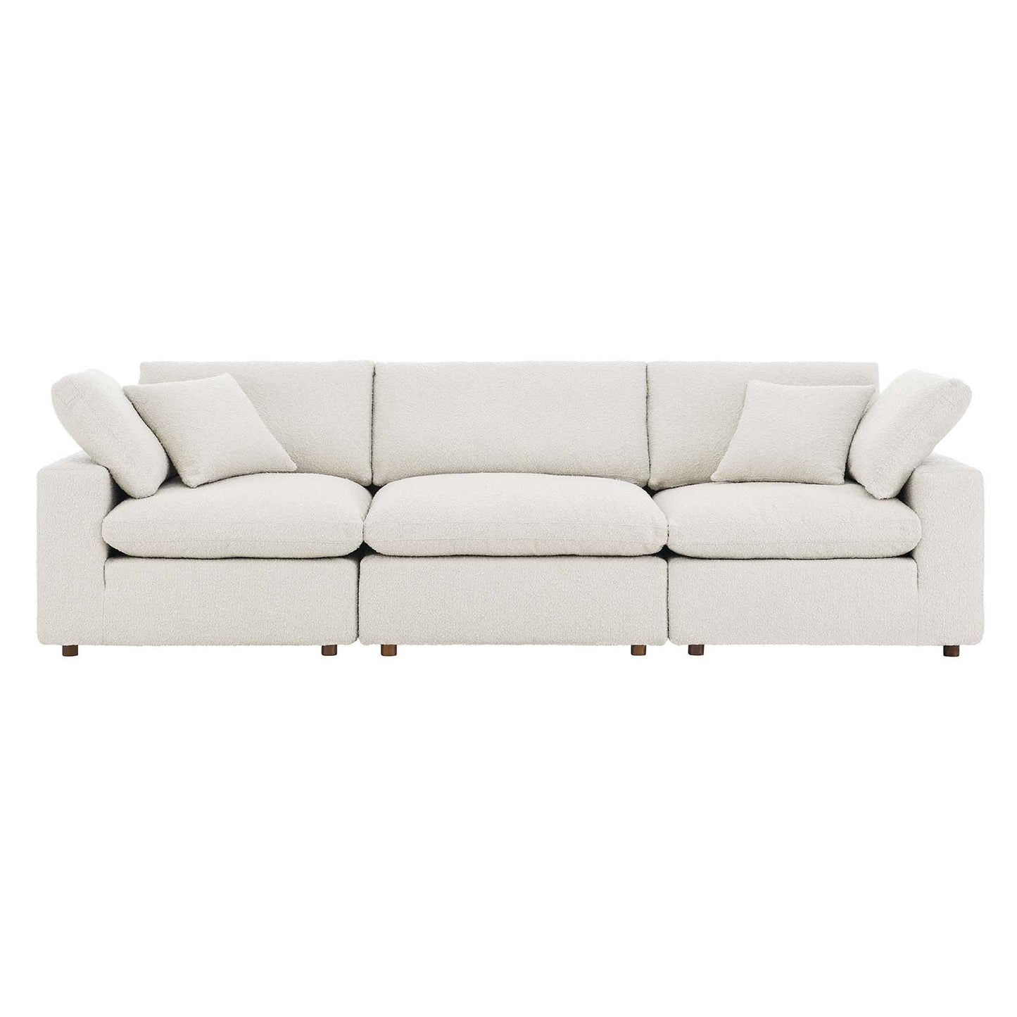 Commix Down Filled Overstuffed Boucle Fabric 3-Seater Sofa By Modway - EEI-6362 | Sofas - 7