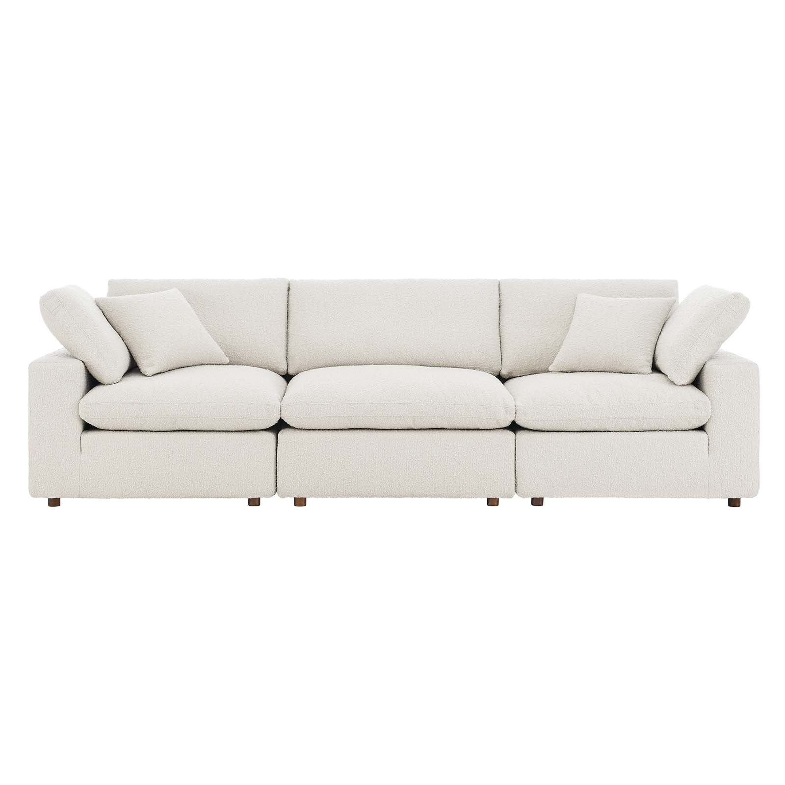 Commix Down Filled Overstuffed Boucle Fabric 3-Seater Sofa By Modway - EEI-6362 | Sofas - 7