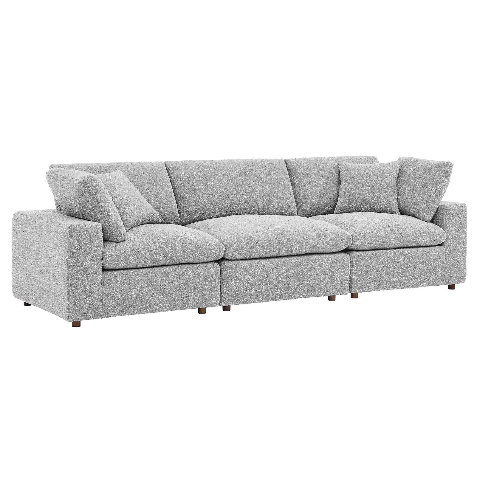 Commix Down Filled Overstuffed Boucle Fabric 3-Seater Sofa By Modway - EEI-6362 | Sofas - 11