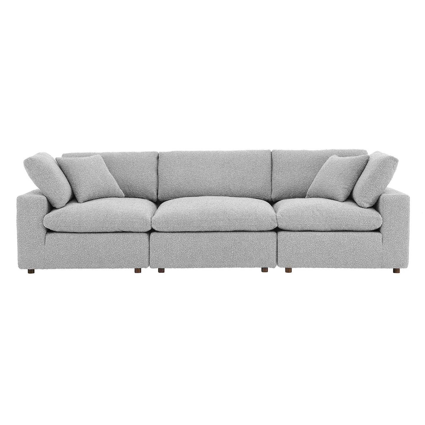 Commix Down Filled Overstuffed Boucle Fabric 3-Seater Sofa By Modway - EEI-6362 | Sofas - 12