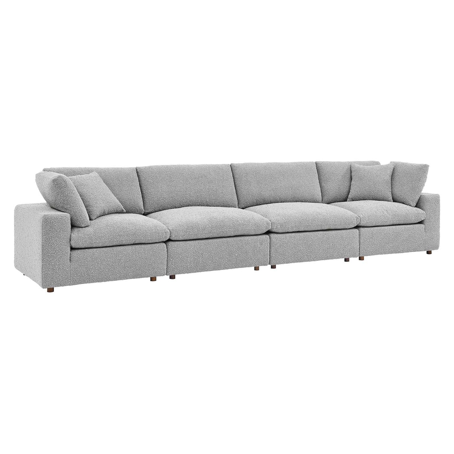 Commix Down Filled Overstuffed Boucle Fabric 4-Seater Sofa By Modway - EEI-6364 | Sofas - 11