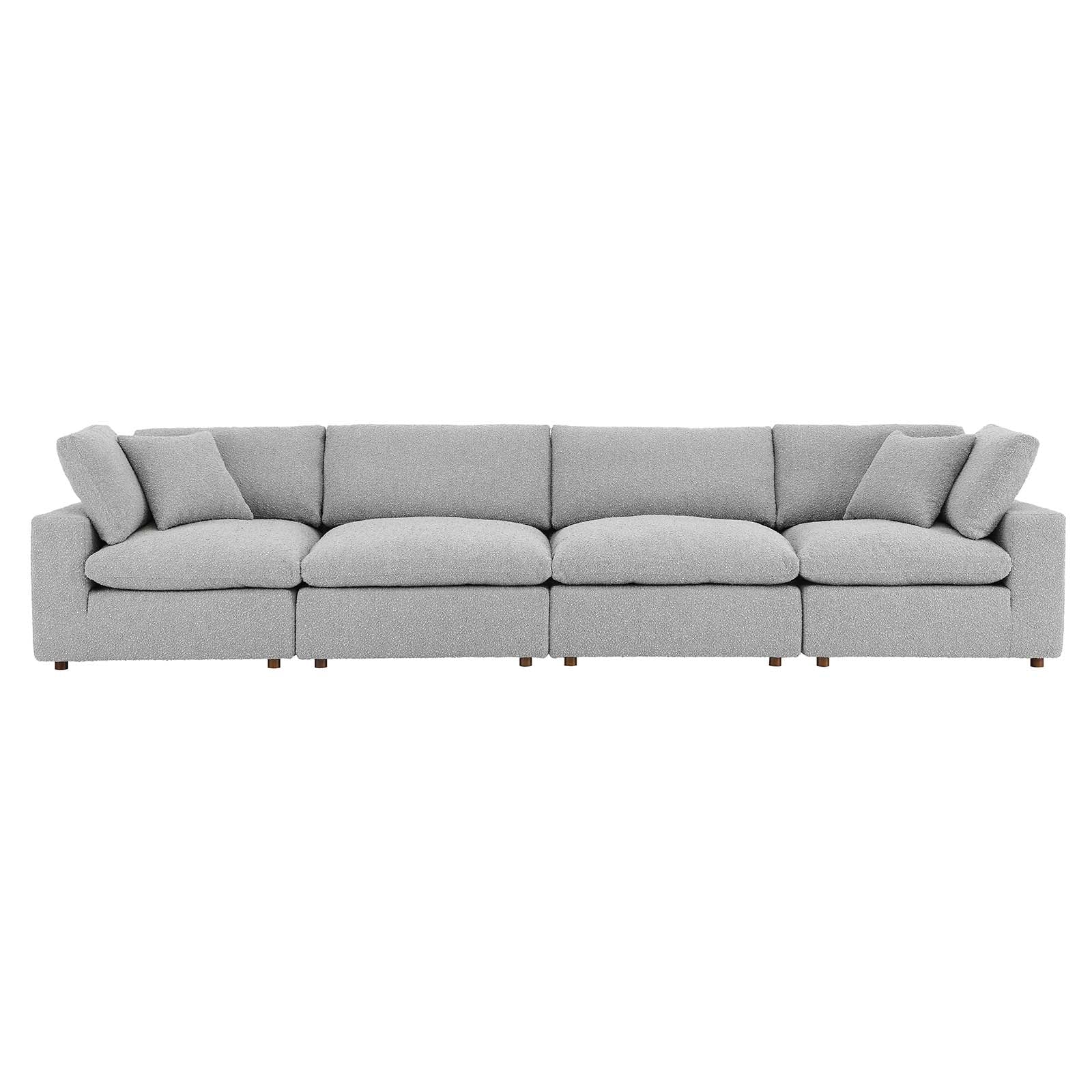 Commix Down Filled Overstuffed Boucle Fabric 4-Seater Sofa By Modway - EEI-6364 | Sofas - 12