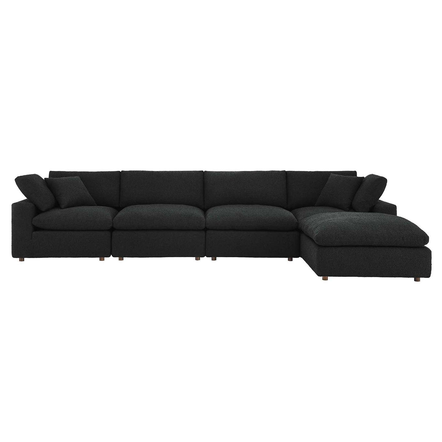 Commix Down Filled Overstuffed Boucle Fabric 5-Piece Sectional Sofa By Modway - EEI-6365 | Sectional - 3