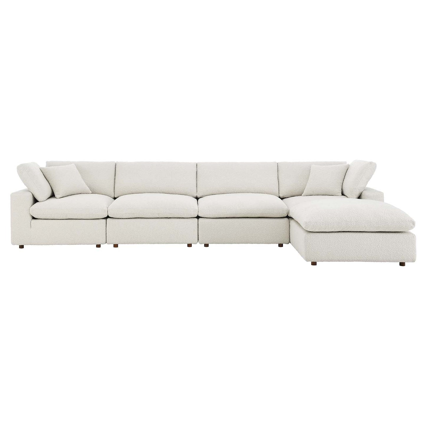Commix Down Filled Overstuffed Boucle Fabric 5-Piece Sectional Sofa By Modway - EEI-6365 | Sectional - 7