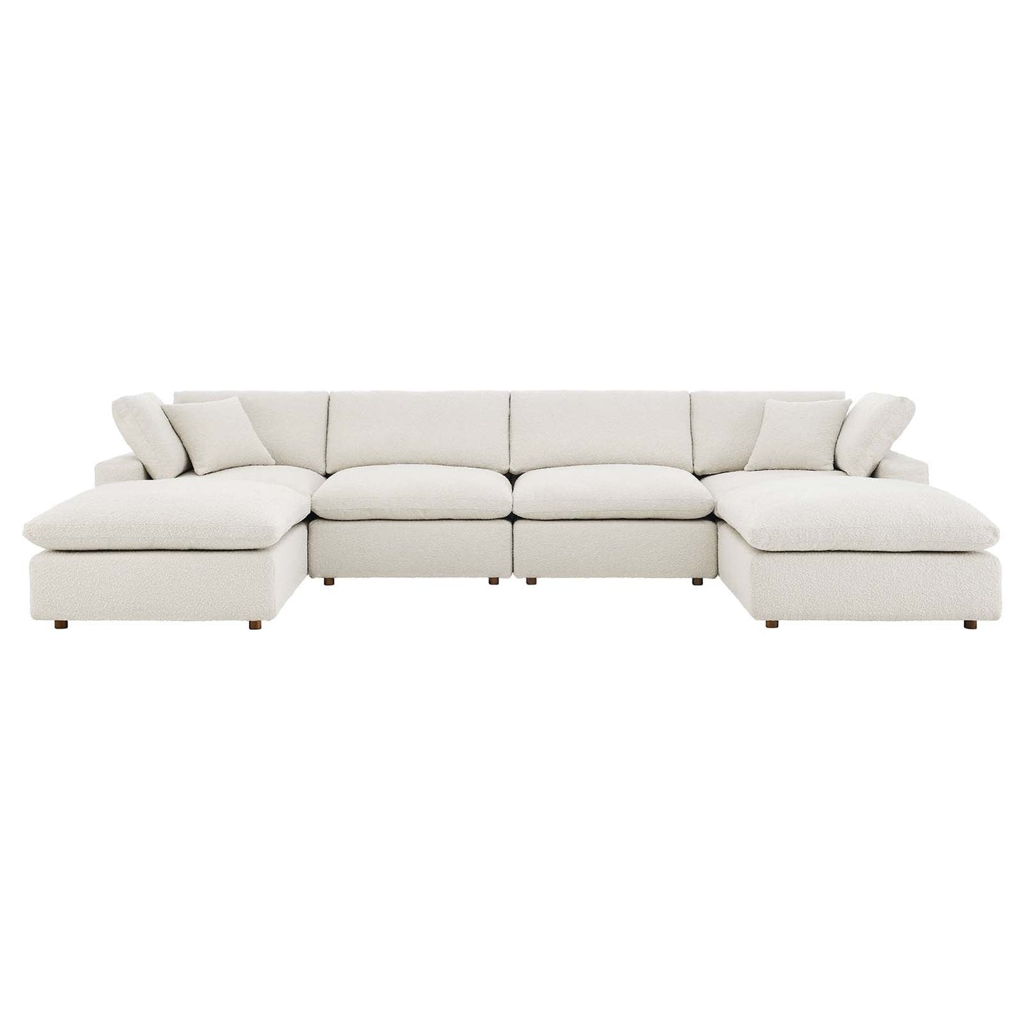 Commix Down Filled Overstuffed Boucle 6-Piece Sectional Sofa By Modway - EEI-6366 | Sectional - 6