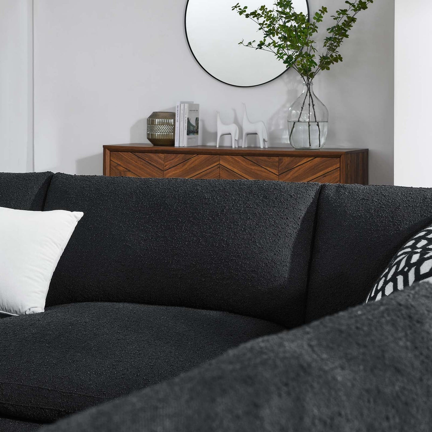 Commix Down Filled Overstuffed Boucle Fabric 5-Piece Sectional Sofa By Modway - EEI-6367 | Sectional - 5