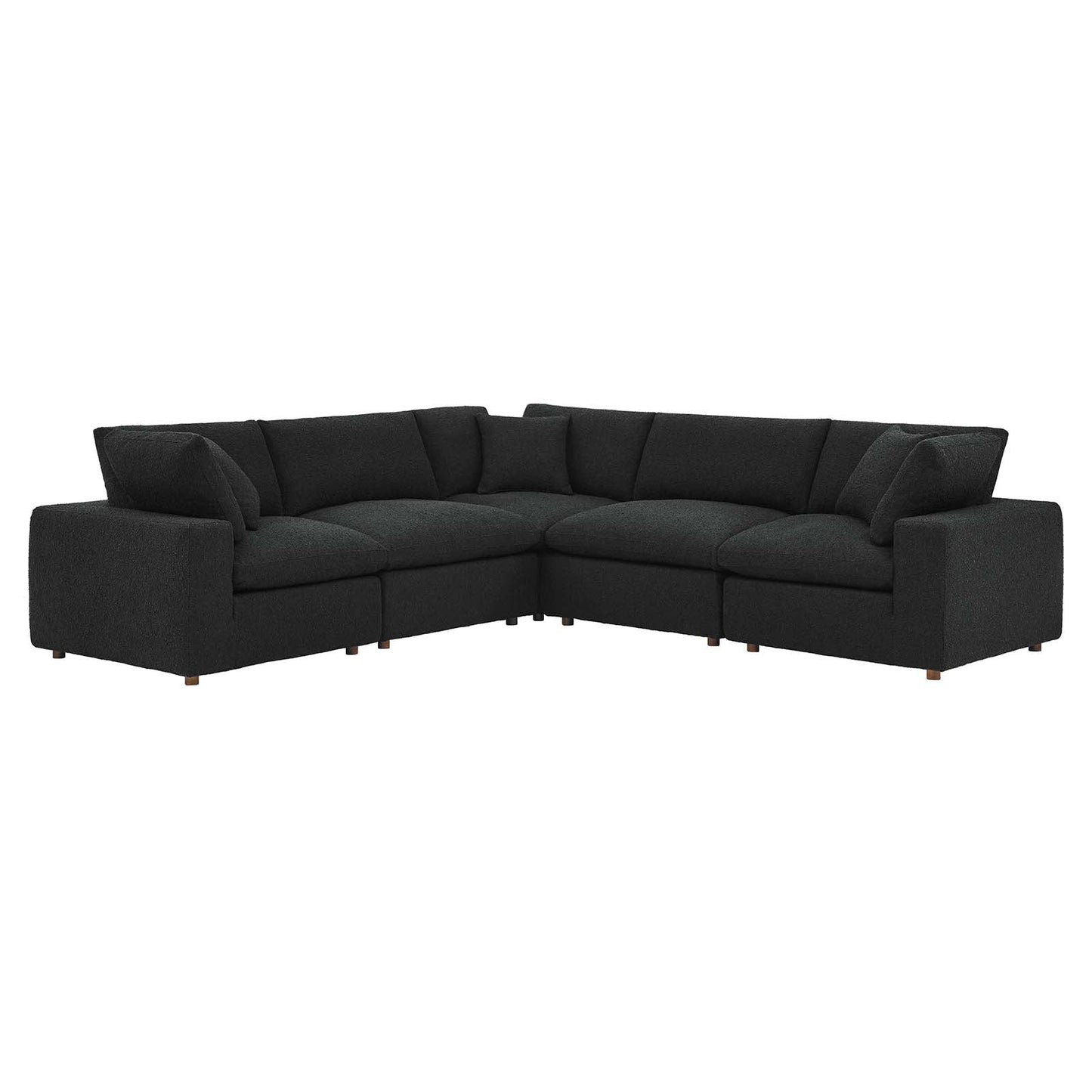Commix Down Filled Overstuffed Boucle 5-Piece Sectional Sofa By Modway - EEI-6368 | Sectional - 2