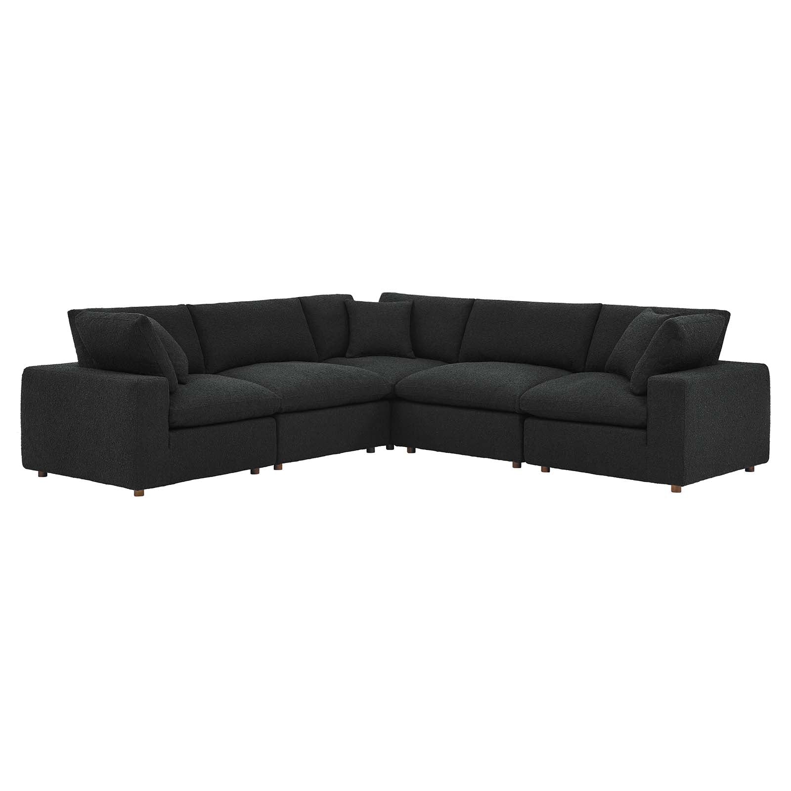 Commix Down Filled Overstuffed Boucle 5-Piece Sectional Sofa By Modway - EEI-6368 | Sectional - 2