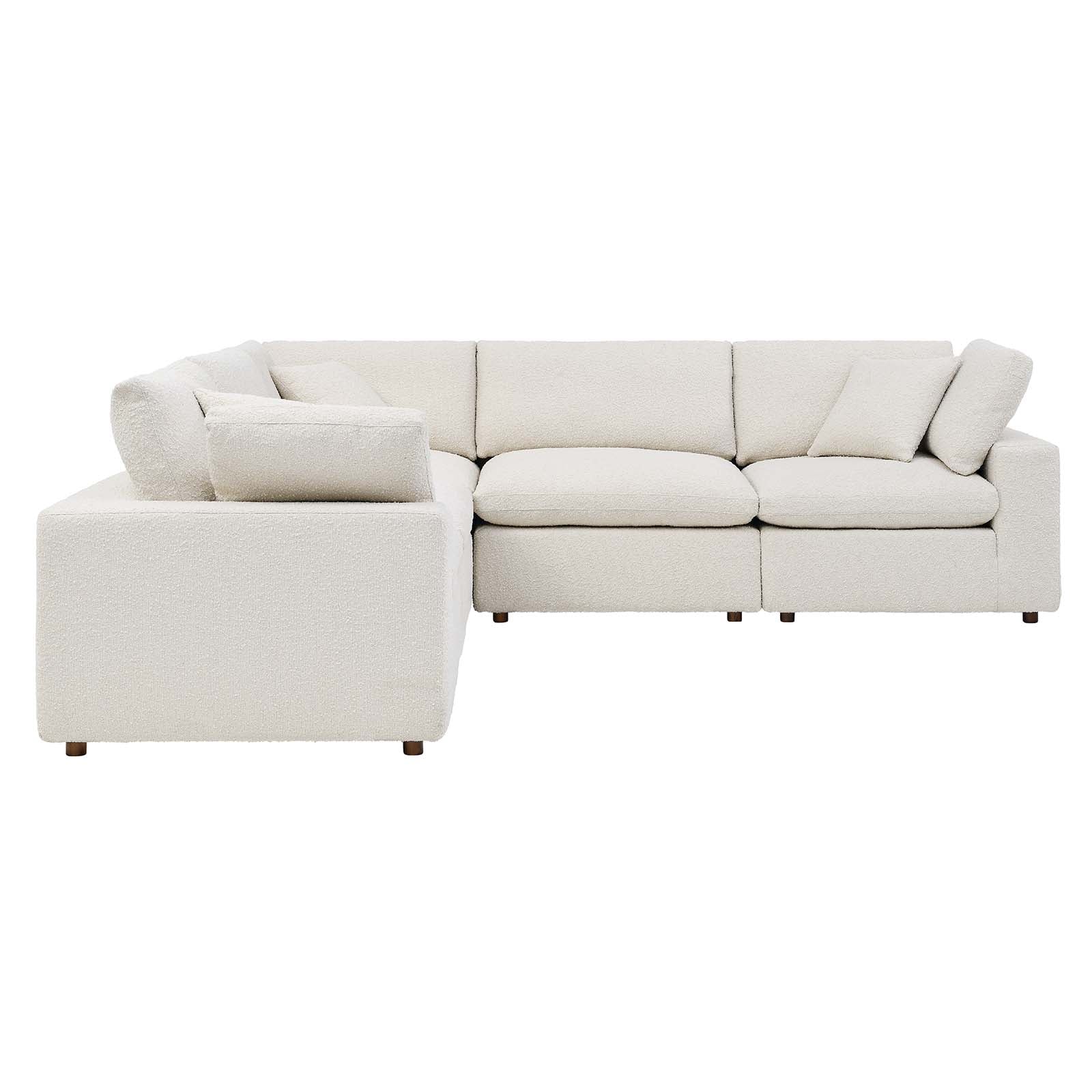 Commix Down Filled Overstuffed Boucle 5-Piece Sectional Sofa By Modway - EEI-6368 | Sectional - 7