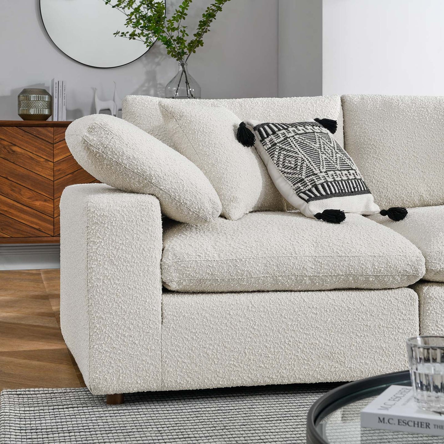 Commix Down Filled Overstuffed Boucle 5-Piece Sectional Sofa By Modway - EEI-6368 | Sectional - 9