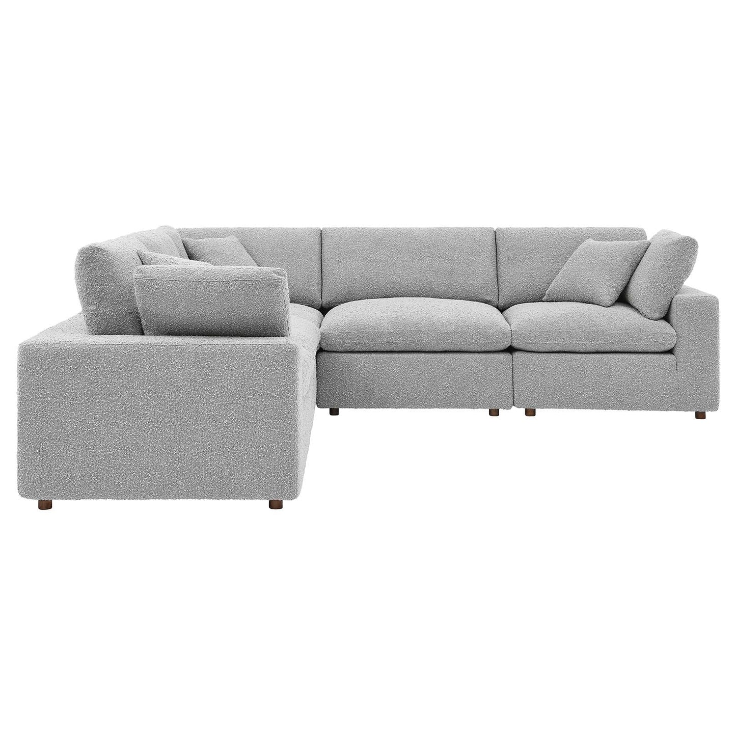 Commix Down Filled Overstuffed Boucle 5-Piece Sectional Sofa By Modway - EEI-6368 | Sectional - 12