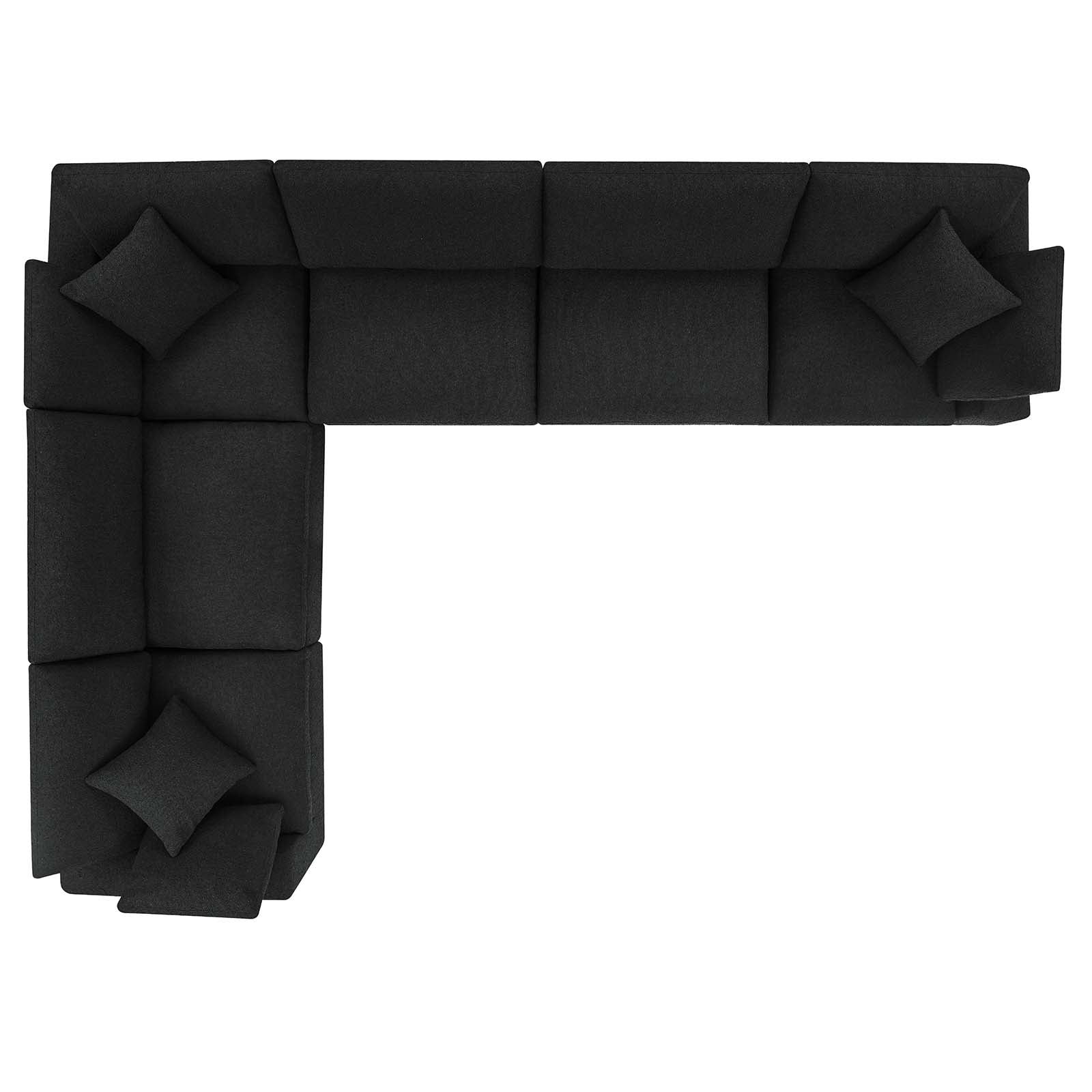 Commix Down Filled Overstuffed Boucle Fabric 6-Piece Sectional Sofa By Modway - EEI-6369 | Sectional - 3