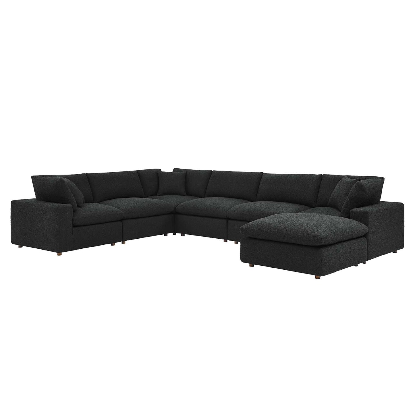 Commix Down Filled Overstuffed Boucle 7-Piece Sectional Sofa By Modway - EEI-6370 | Sectional - 2