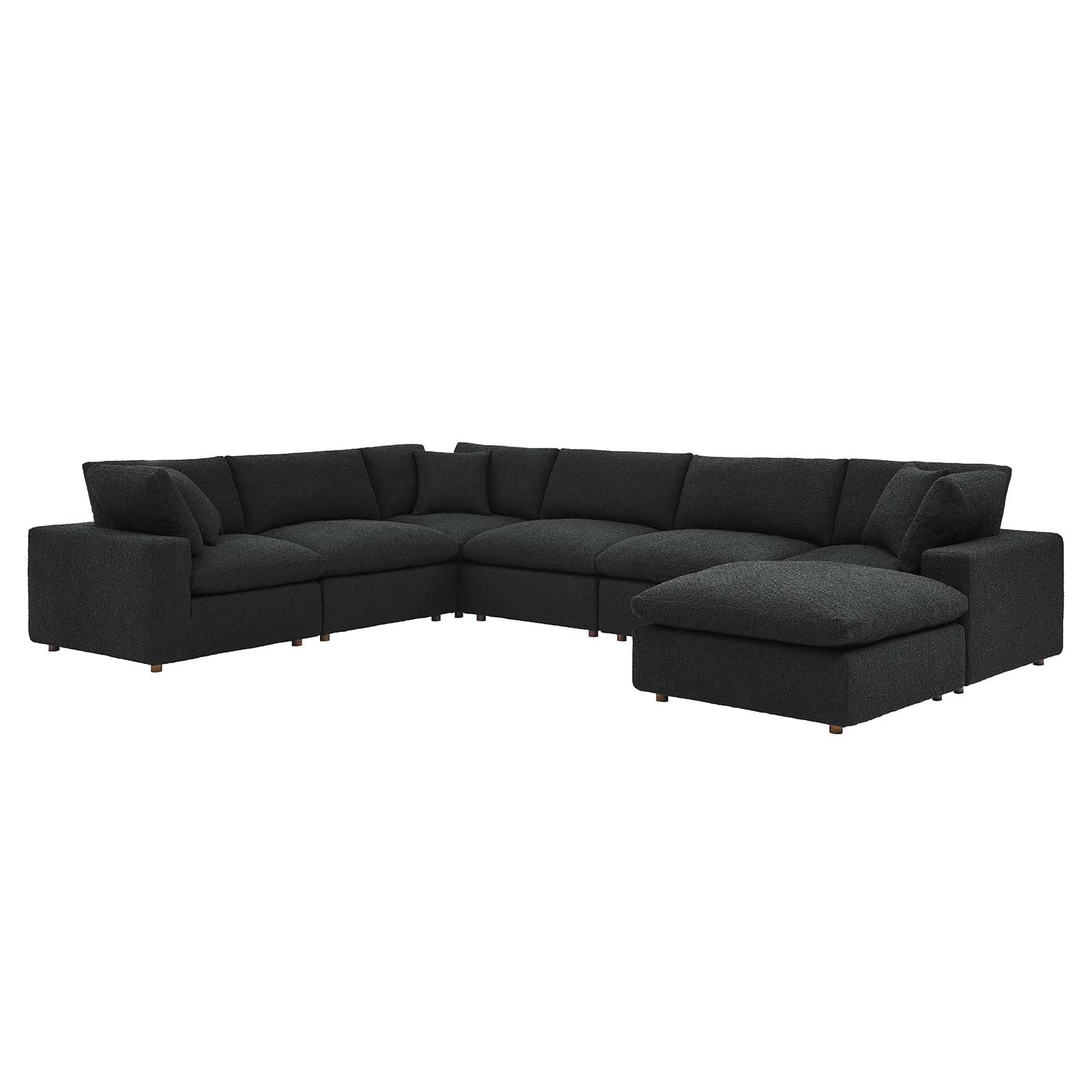 Commix Down Filled Overstuffed Boucle 7-Piece Sectional Sofa By Modway - EEI-6370 | Sectional - 2