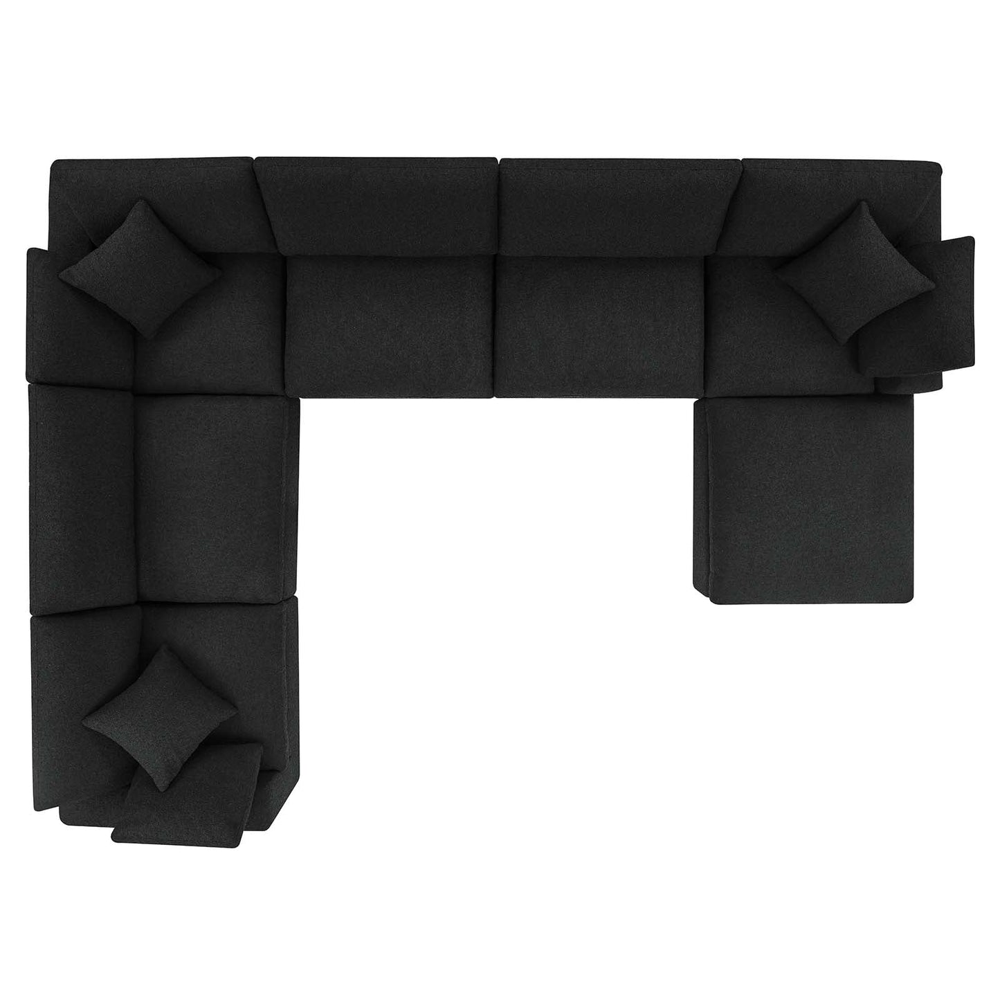 Commix Down Filled Overstuffed Boucle 7-Piece Sectional Sofa By Modway - EEI-6370 | Sectional - 3