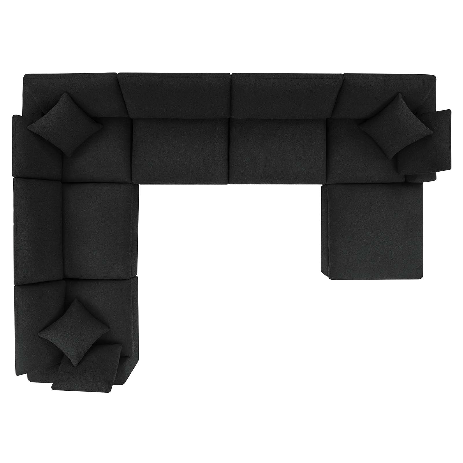 Commix Down Filled Overstuffed Boucle 7-Piece Sectional Sofa By Modway - EEI-6370 | Sectional - 3