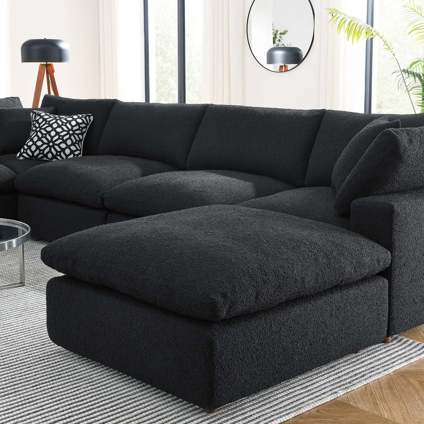 Commix Down Filled Overstuffed Boucle 7-Piece Sectional Sofa By Modway - EEI-6370 | Sectional - 5