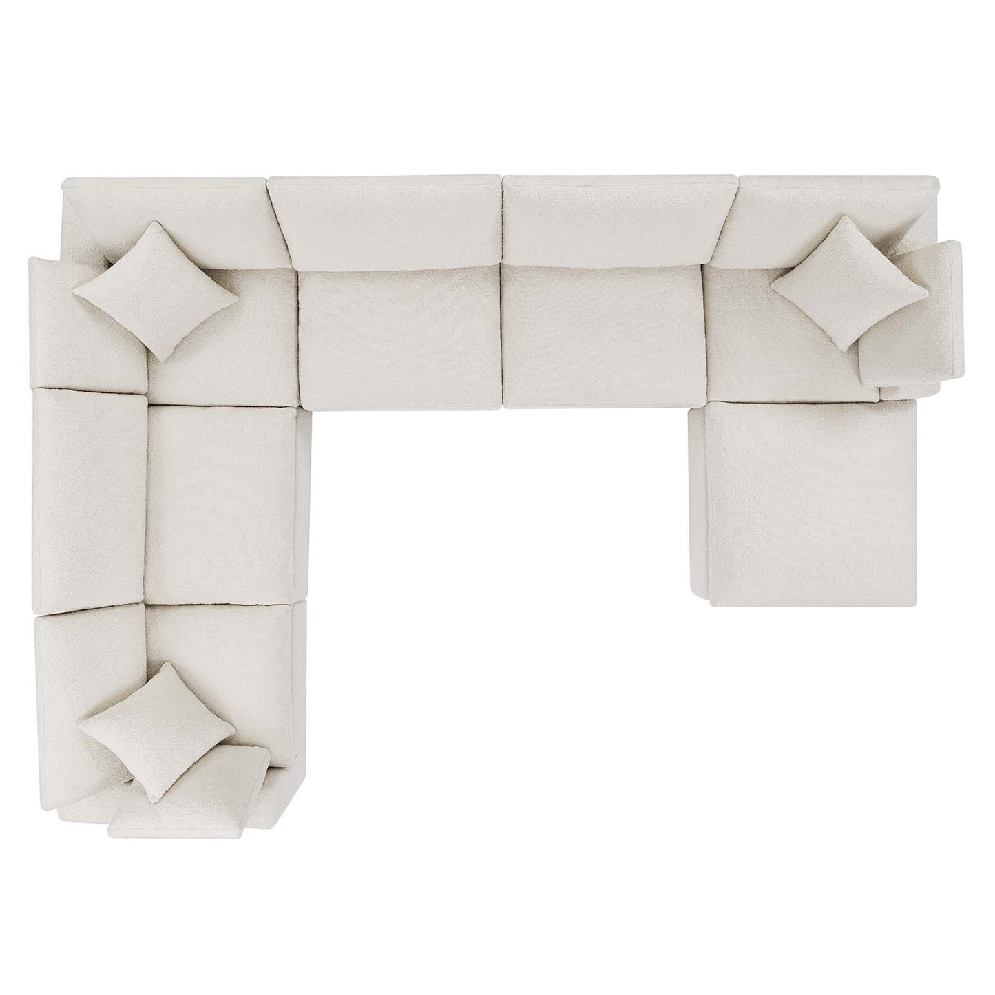 Commix Down Filled Overstuffed Boucle 7-Piece Sectional Sofa By Modway - EEI-6370 | Sectional - 7