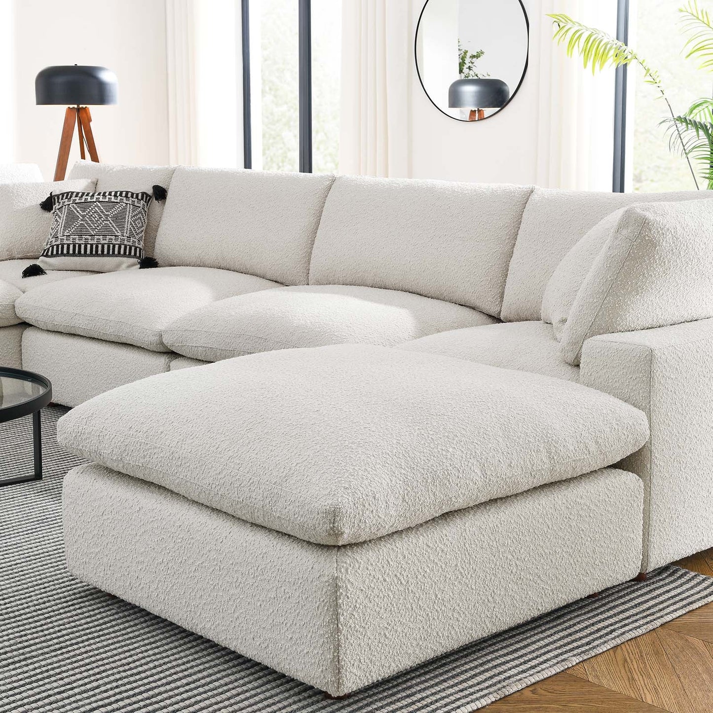 Commix Down Filled Overstuffed Boucle 7-Piece Sectional Sofa By Modway - EEI-6370 | Sectional - 9