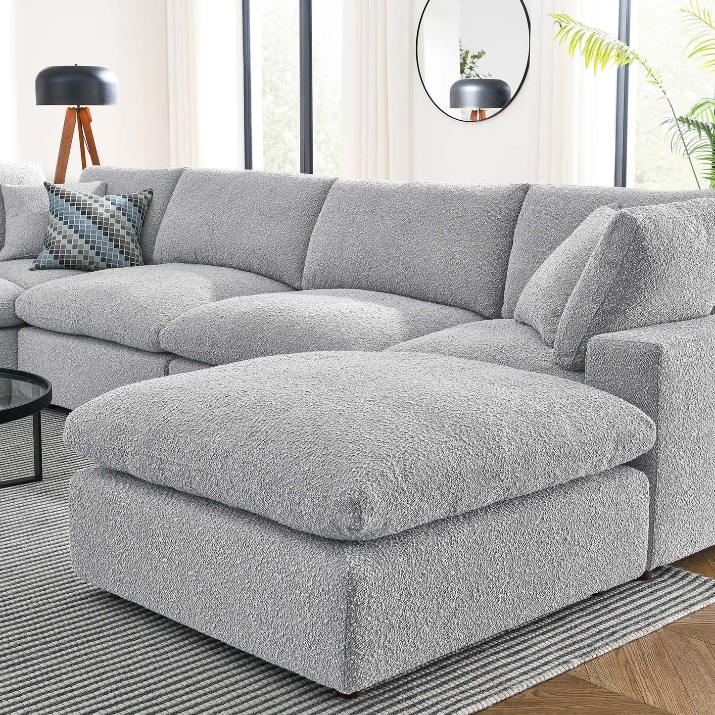 Commix Down Filled Overstuffed Boucle 7-Piece Sectional Sofa By Modway - EEI-6370 | Sectional - 14