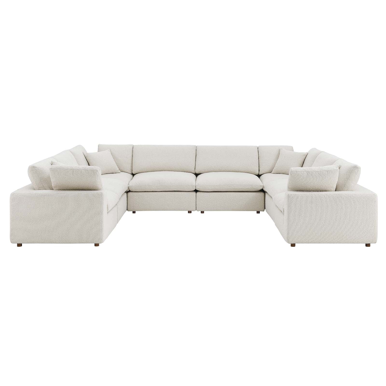 Commix Down Filled Overstuffed Boucle Fabric 8-Piece Sectional Sofa By Modway - EEI-6371 | Sectional - 6