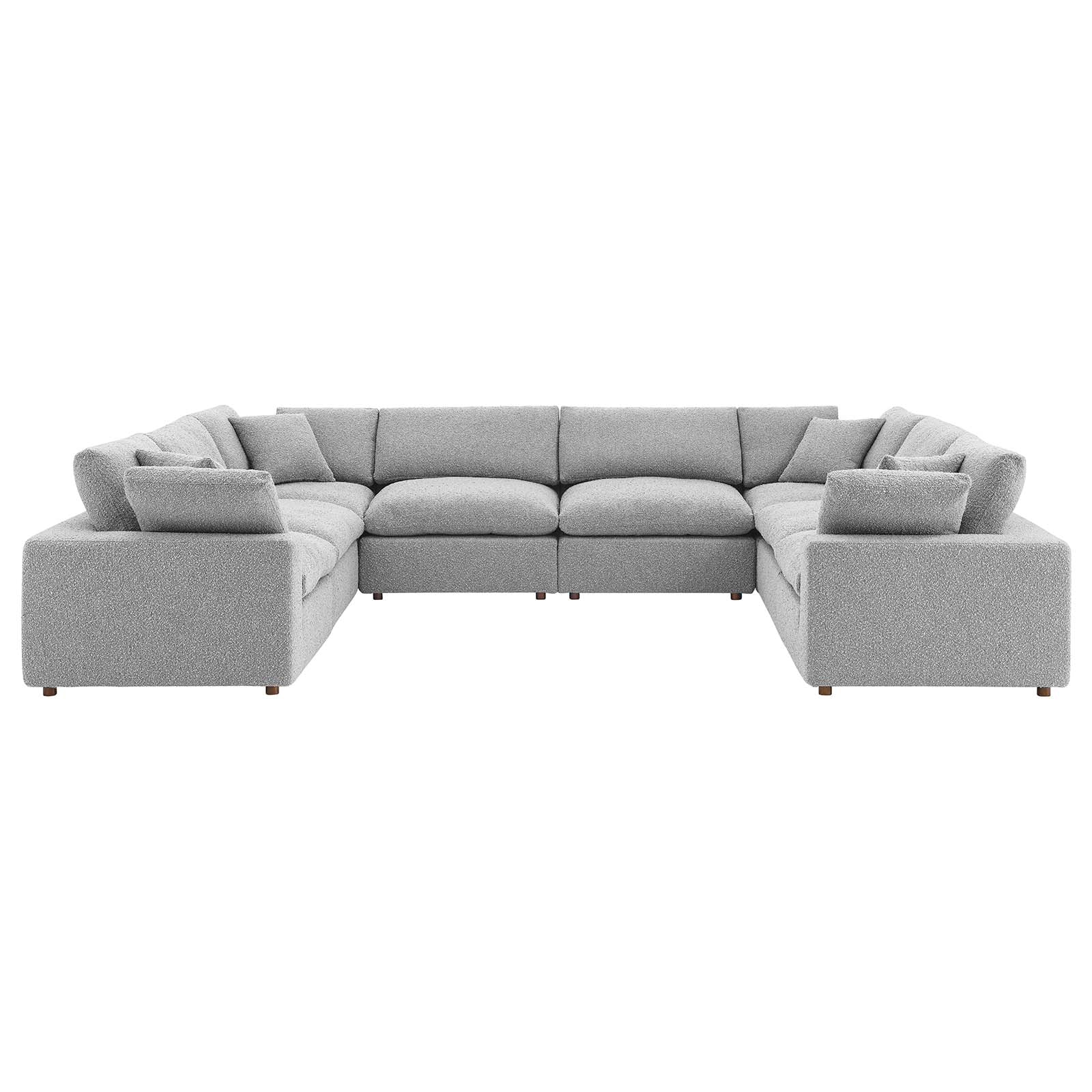 Commix Down Filled Overstuffed Boucle Fabric 8-Piece Sectional Sofa By Modway - EEI-6371 | Sectional - 11