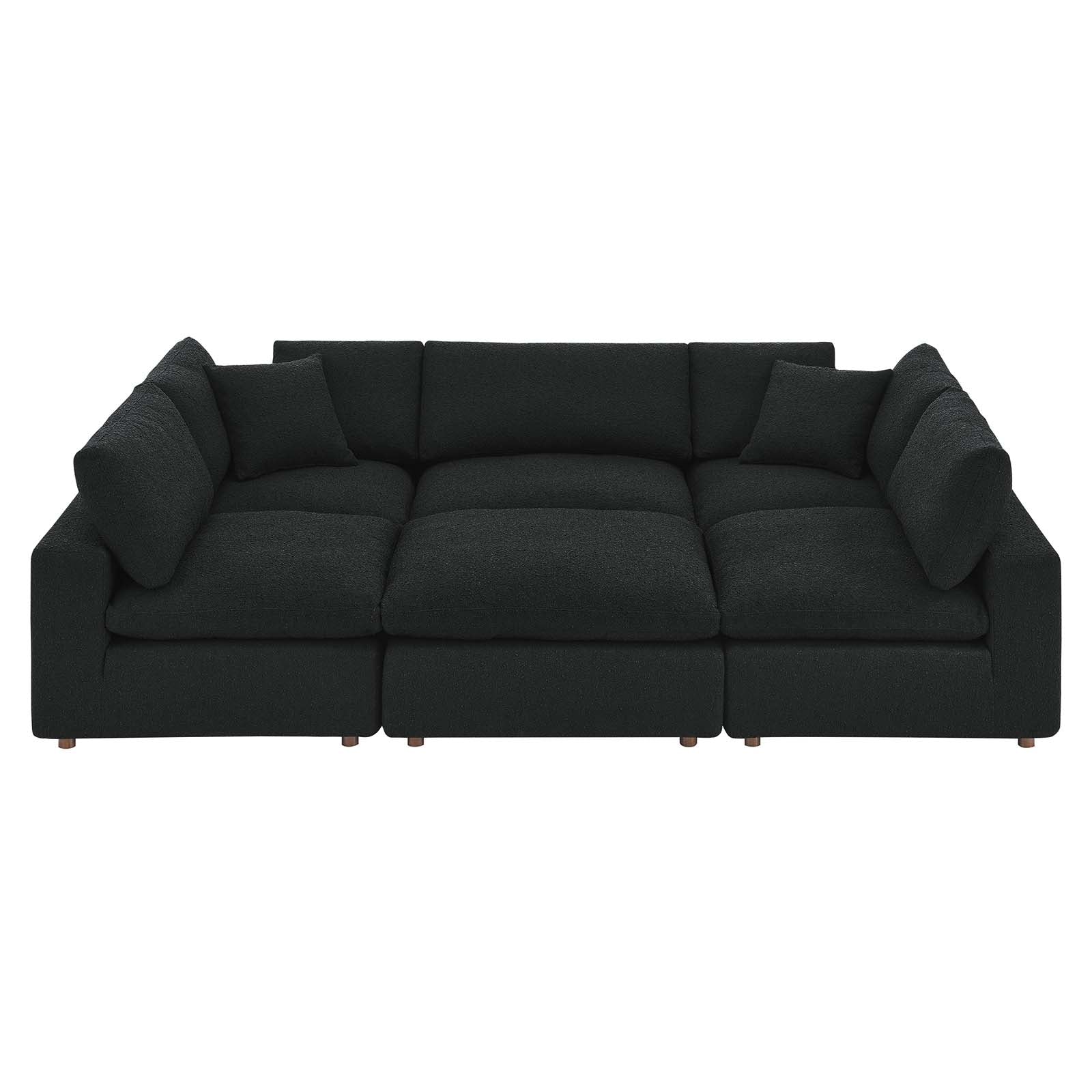 Commix Down Filled Overstuffed Boucle Fabric 6-Piece Sectional Sofa By Modway - EEI-6372 | Sectional - 2