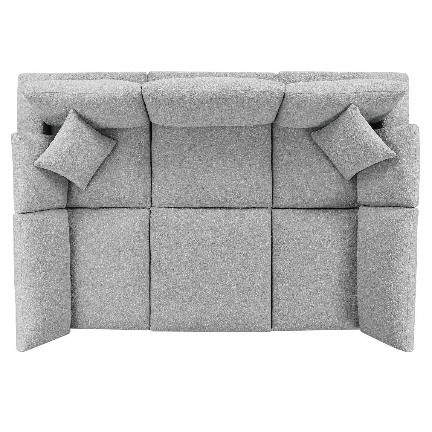 Commix Down Filled Overstuffed Boucle Fabric 6-Piece Sectional Sofa By Modway - EEI-6372 | Sectional - 12