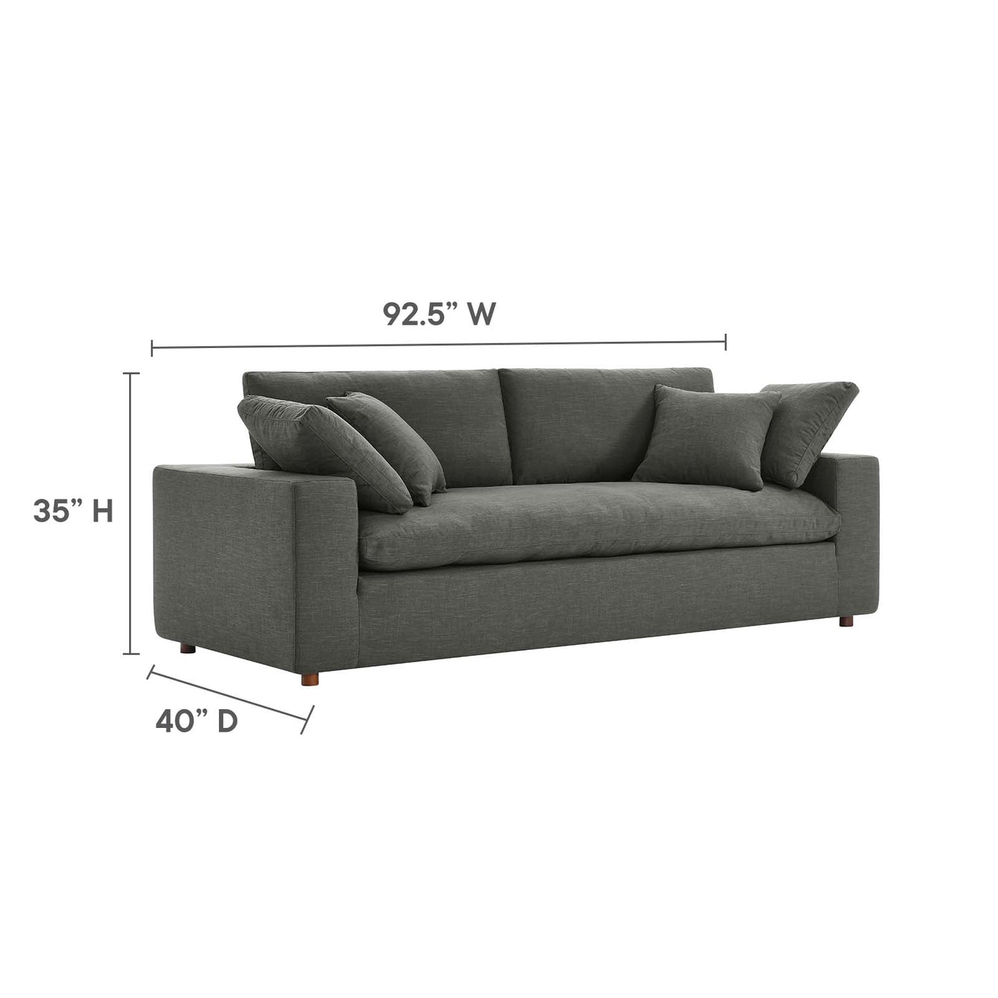 Commix Down Filled Overstuffed Sectional Sofa By Modway - EEI-6510 | Sectional - 38