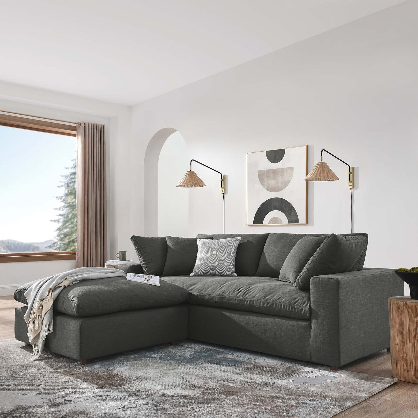 Commix Down Filled Overstuffed Sectional Sofa By Modway - EEI-6510 | Sectional - 29