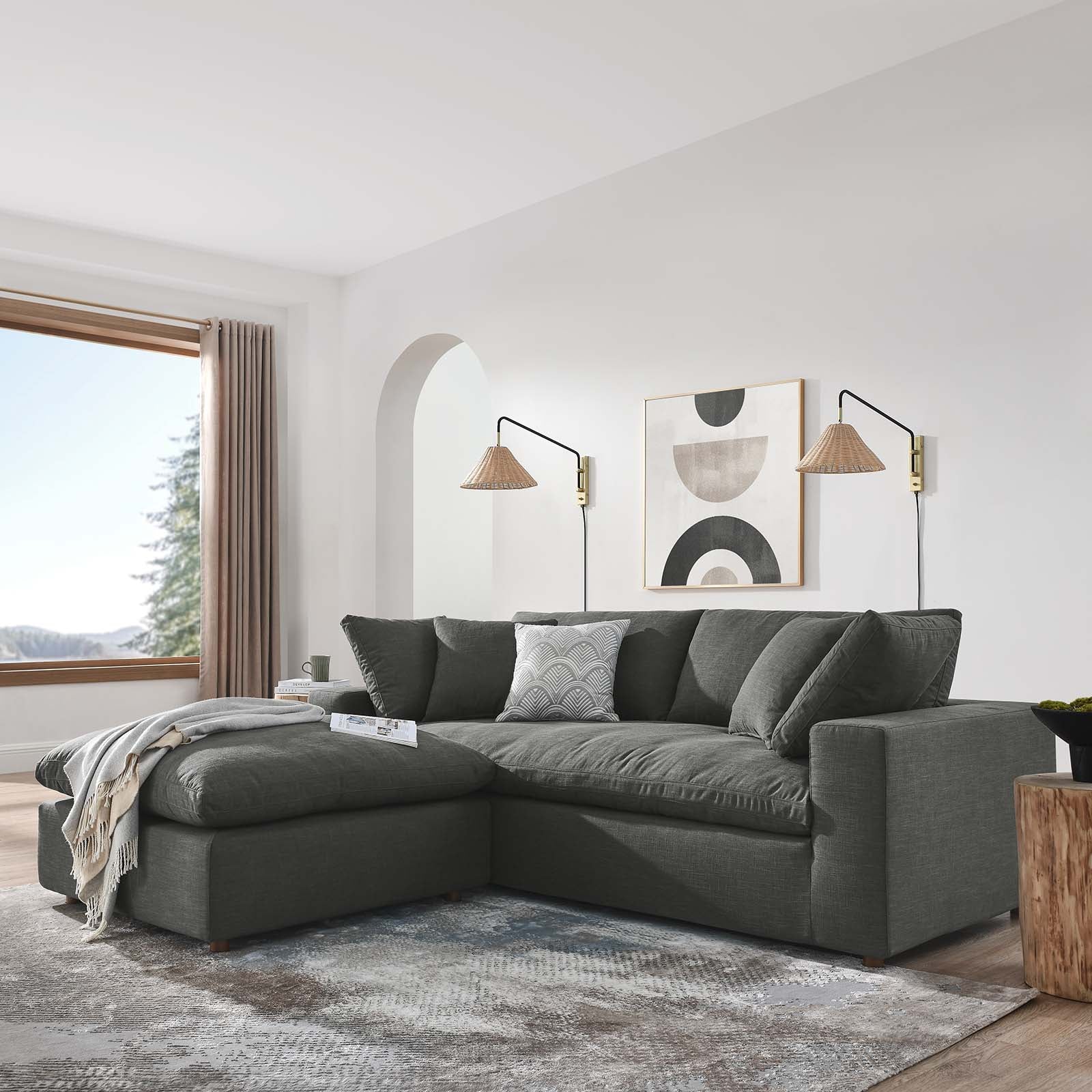 Commix Down Filled Overstuffed Sectional Sofa By Modway - EEI-6510 | Sectional - 29
