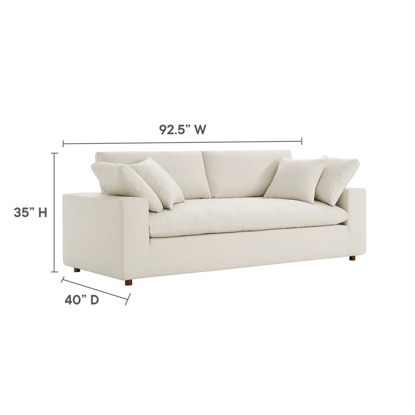 Commix Down Filled Overstuffed Sectional Sofa By Modway - EEI-6510 | Sectional - 52