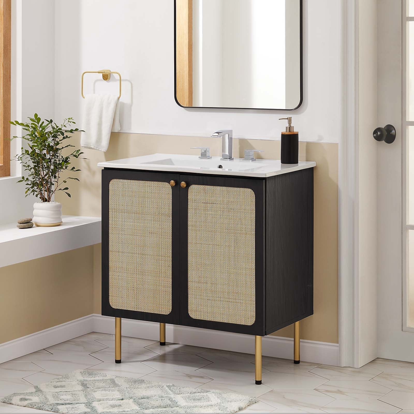 Chaucer 30" Bathroom Vanity Cabinet (Sink Basin Not Included) By Modway - EEI-6602 | Bathroom Accessories