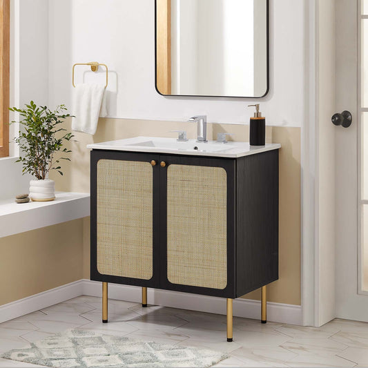 Chaucer 30" Bathroom Vanity Cabinet (Sink Basin Not Included) By Modway - EEI-6602 | Bathroom Accessories