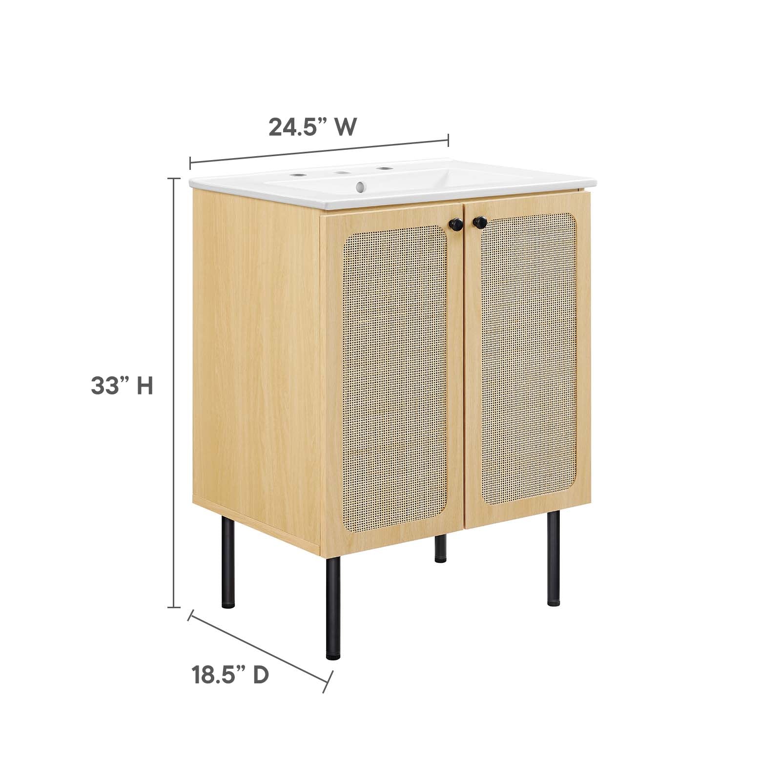 Chaucer 24" Bathroom Vanity By Modway - EEI-6693 | Bathroom Accessories - 26
