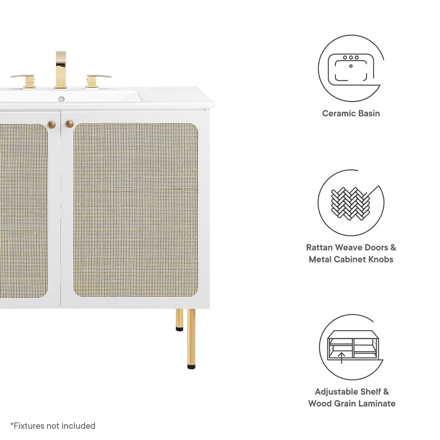 Chaucer 36" Bathroom Vanity By Modway - EEI-6697 | Bathroom Accessories - 42