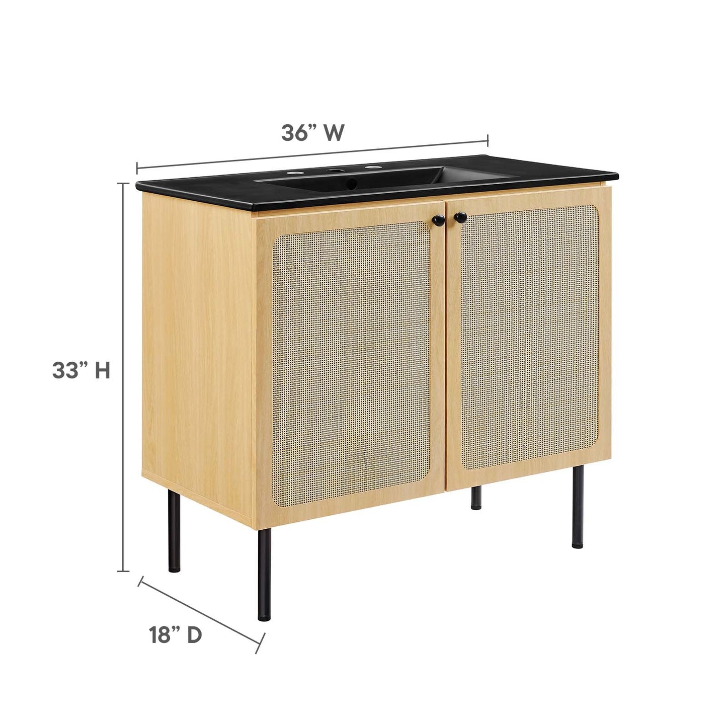 Chaucer 36" Bathroom Vanity By Modway - EEI-6698 | Bathroom Accessories - 26