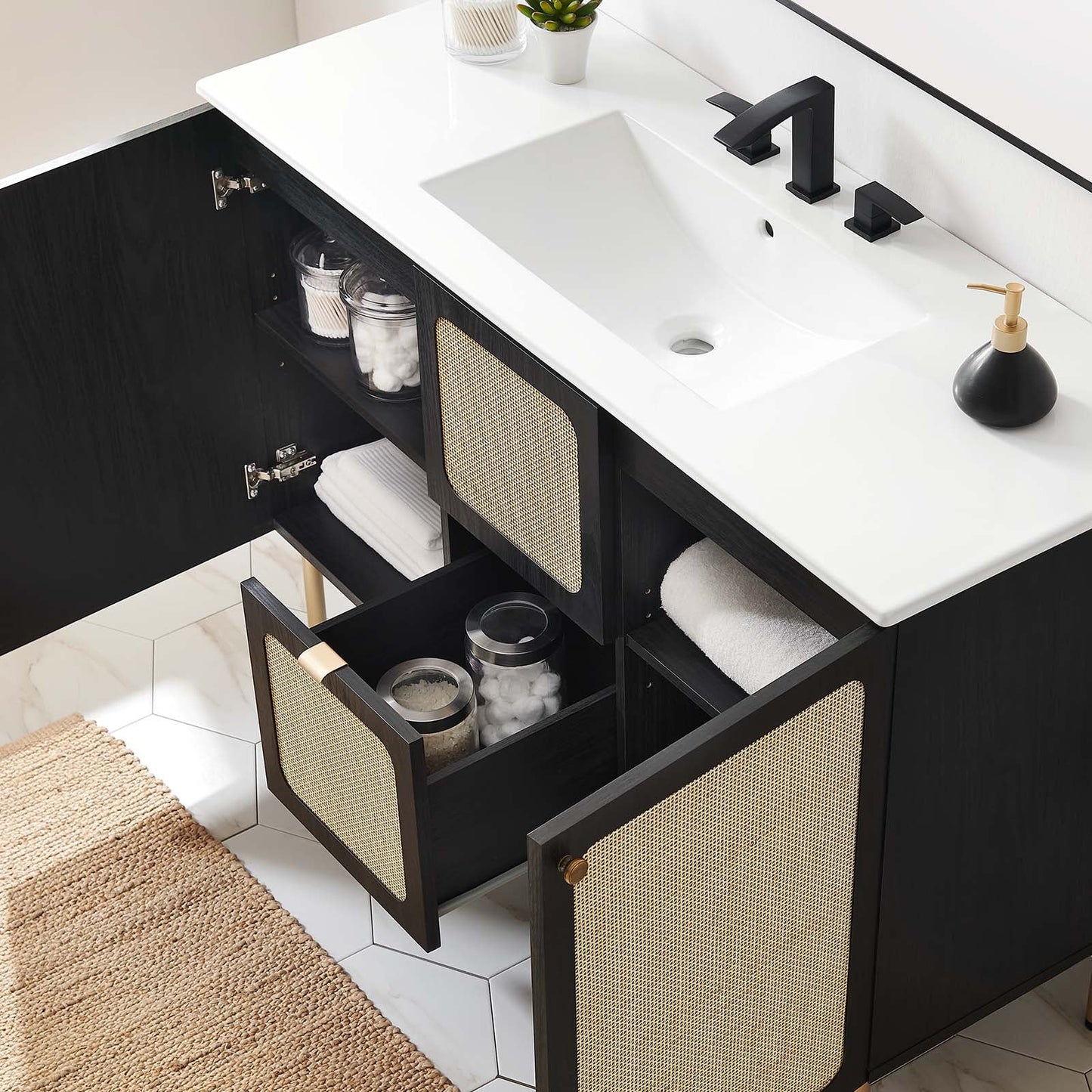 Chaucer 48" Single Sink Bathroom Vanity By Modway - EEI-6699 | Bathroom Accessories - 15