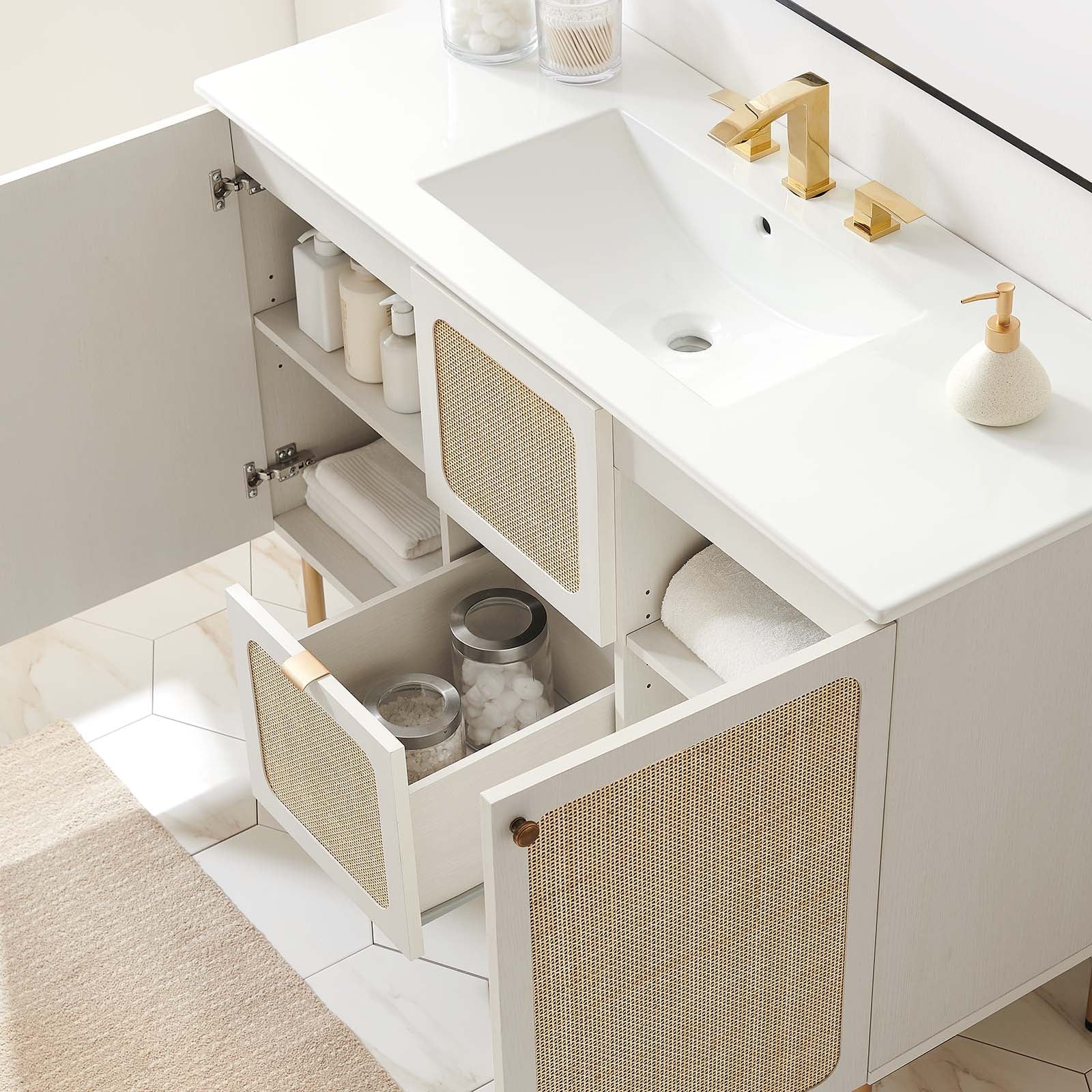 Chaucer 48" Single Sink Bathroom Vanity By Modway - EEI-6699 | Bathroom Accessories - 46
