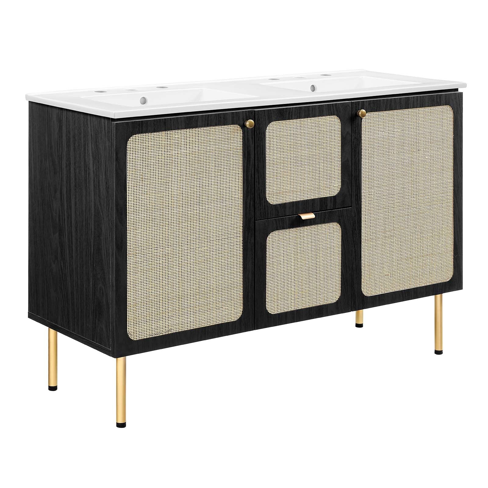 Chaucer 48" Double Sink Bathroom Vanity By Modway - EEI-6701 | Bathroom Accessories - 2