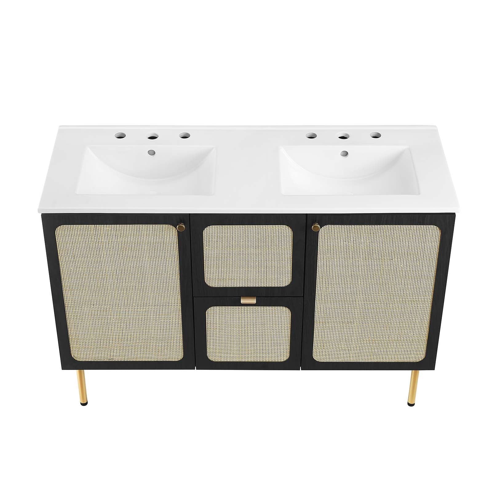Chaucer 48" Double Sink Bathroom Vanity By Modway - EEI-6701 | Bathroom Accessories - 10