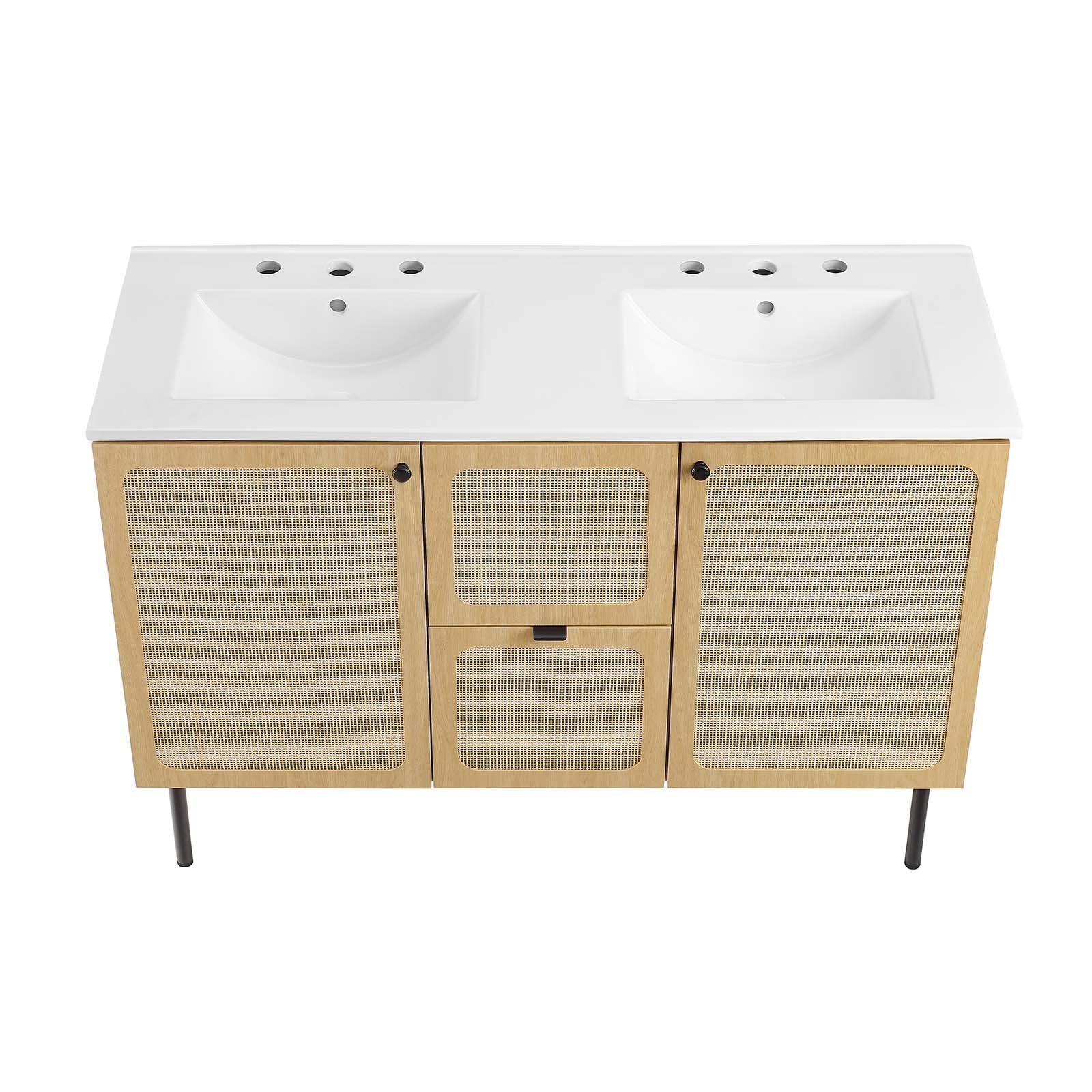Chaucer 48" Double Sink Bathroom Vanity By Modway - EEI-6701 | Bathroom Accessories - 25