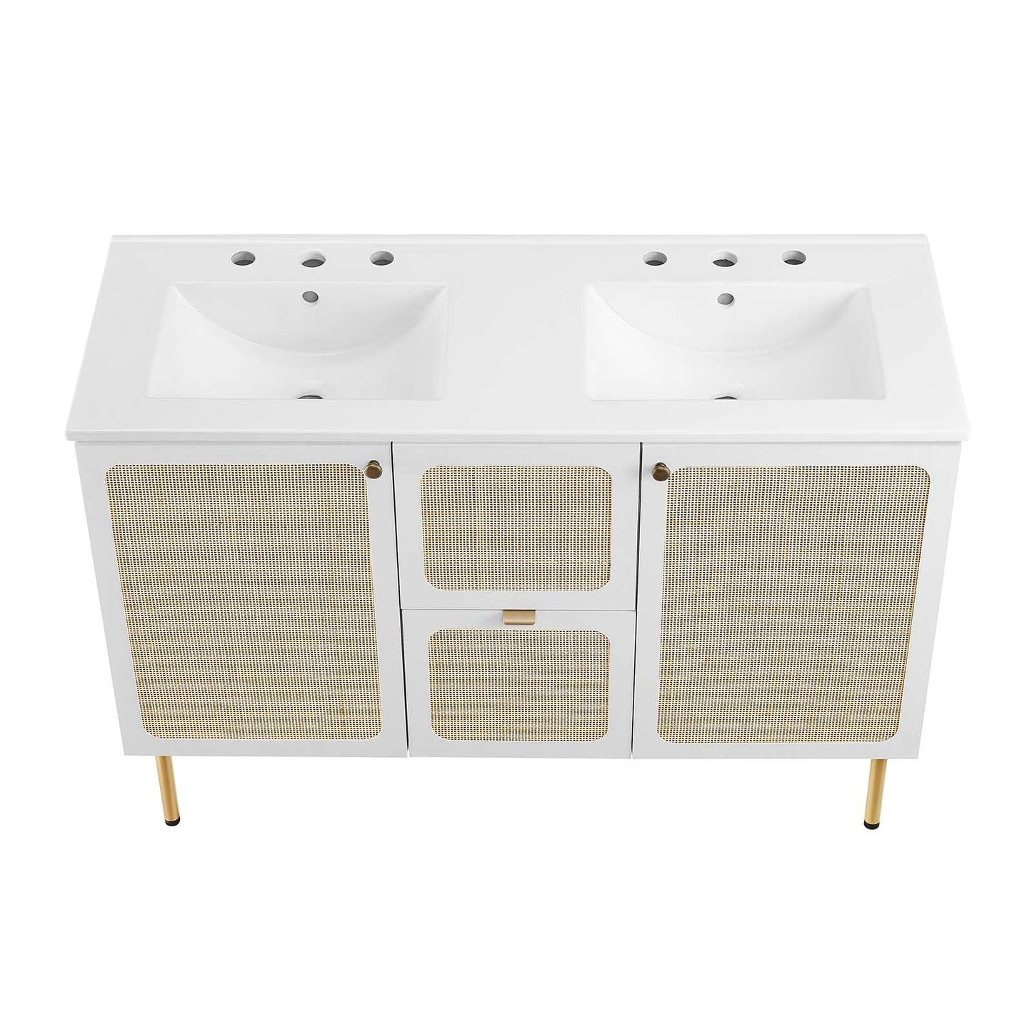 Chaucer 48" Double Sink Bathroom Vanity By Modway - EEI-6701 | Bathroom Accessories - 41