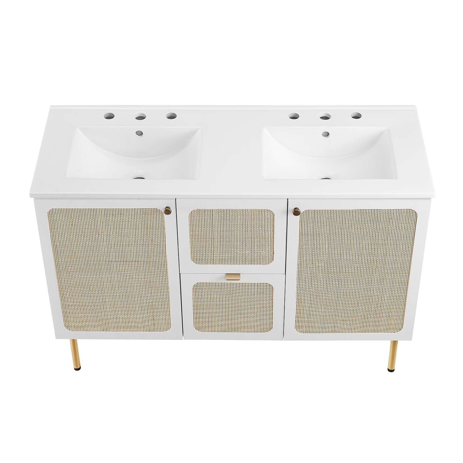 Chaucer 48" Double Sink Bathroom Vanity By Modway - EEI-6701 | Bathroom Accessories - 41