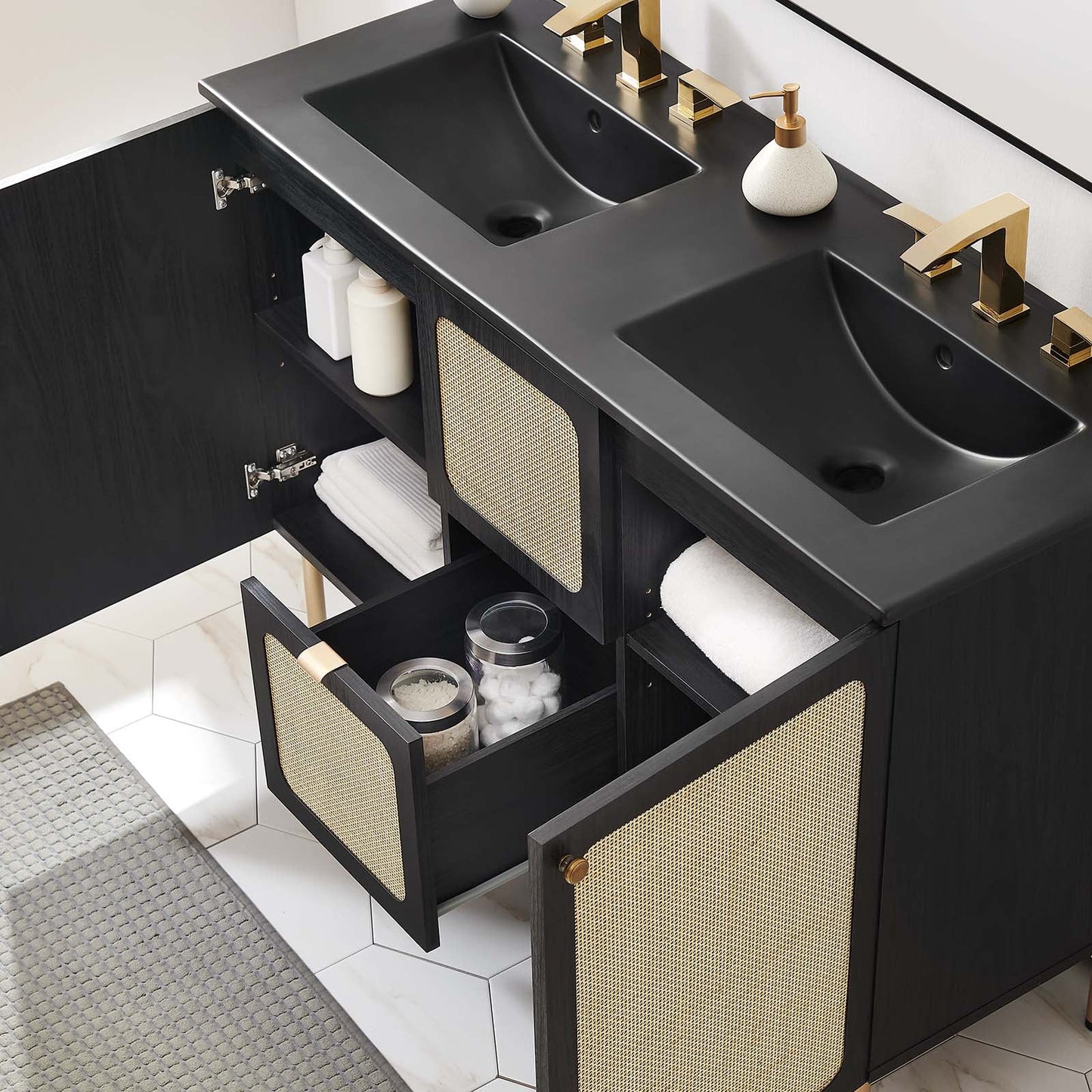Chaucer 48" Double Sink Bathroom Vanity By Modway - EEI-6702 | Bathroom Accessories - 15