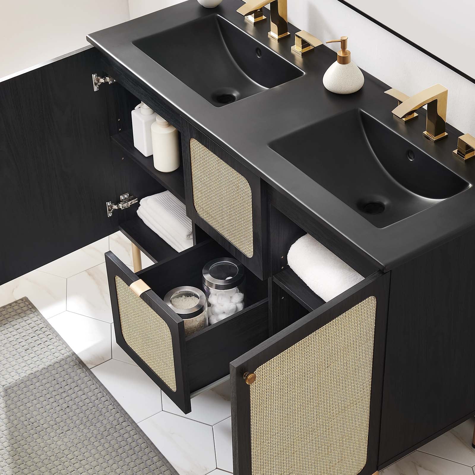 Chaucer 48" Double Sink Bathroom Vanity By Modway - EEI-6702 | Bathroom Accessories - 15