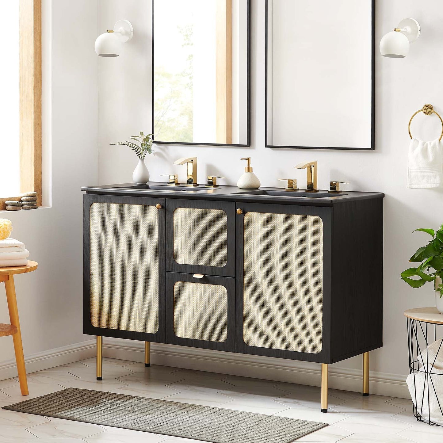 Chaucer 48" Double Sink Bathroom Vanity By Modway - EEI-6702 | Bathroom Accessories