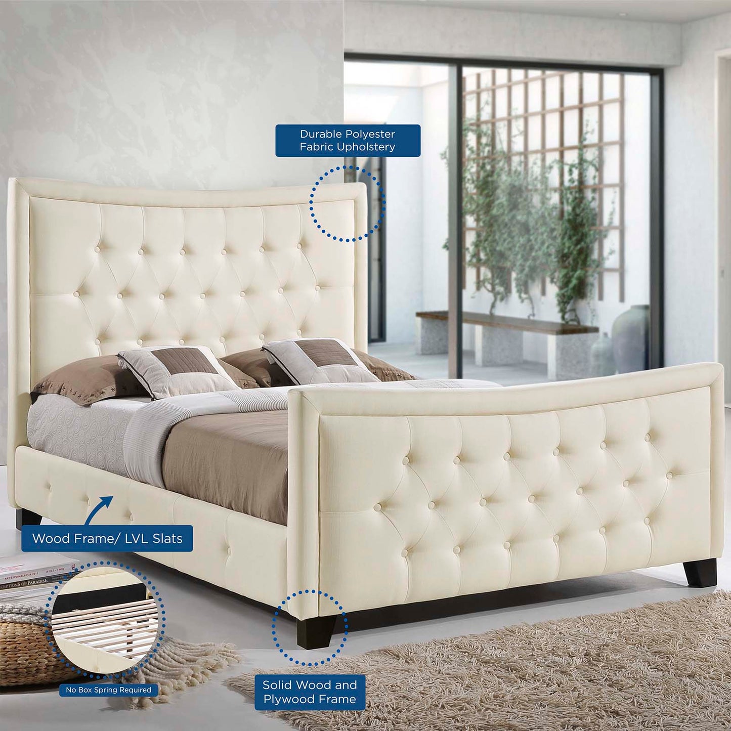 Claire Queen Bed By Modway - MOD-5225 | Beds - 7
