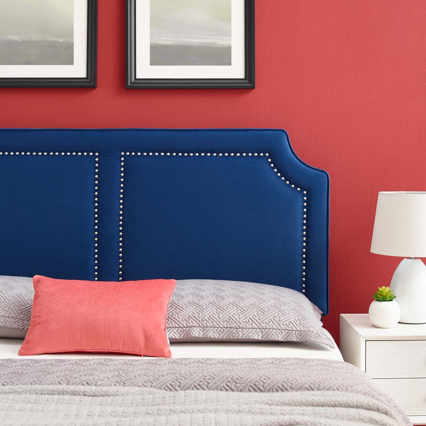 Cynthia Performance Velvet Twin Headboard By Modway | Headboards - 24