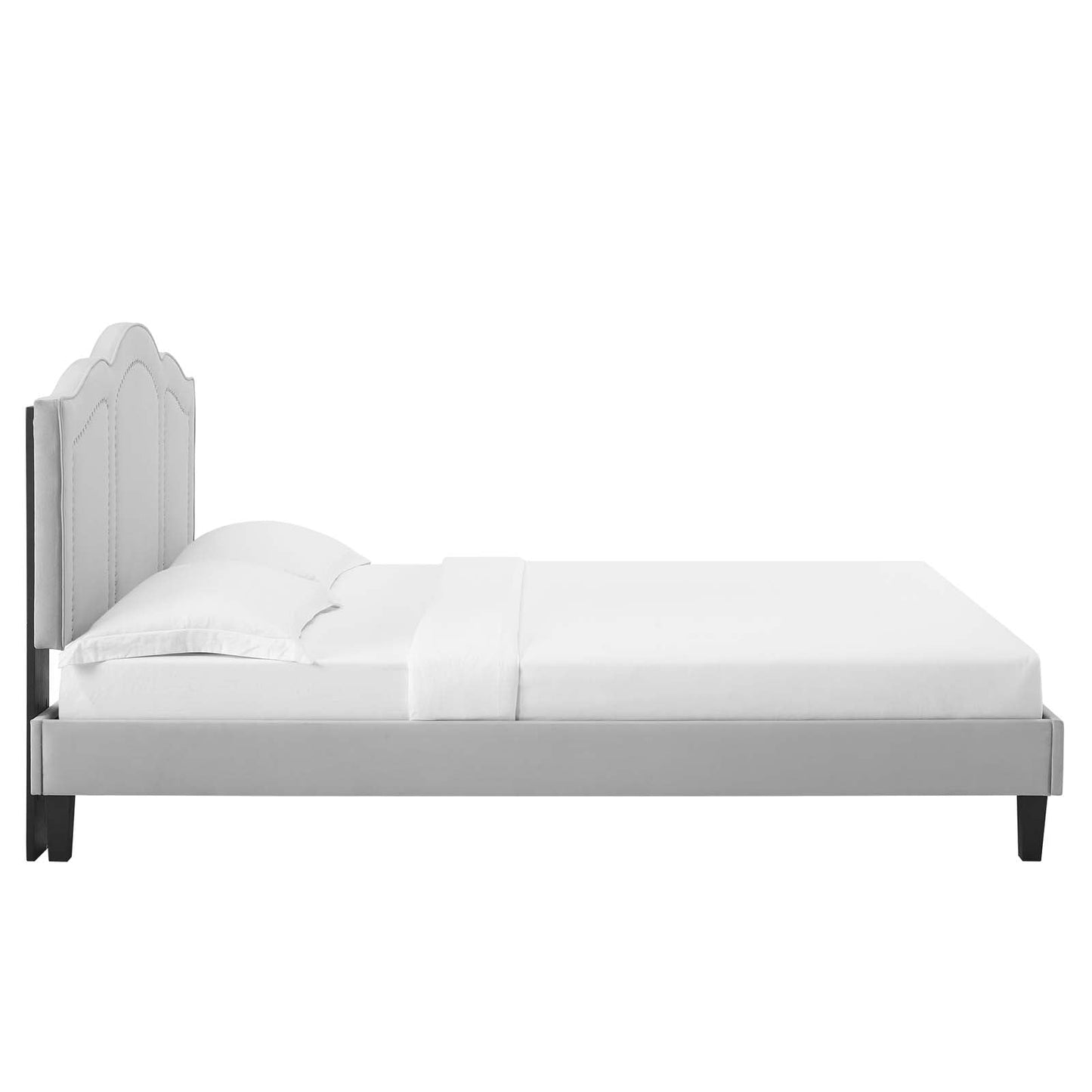 Emerson Performance Velvet Queen Platform Bed By Modway - MOD-6579 | Beds - 33
